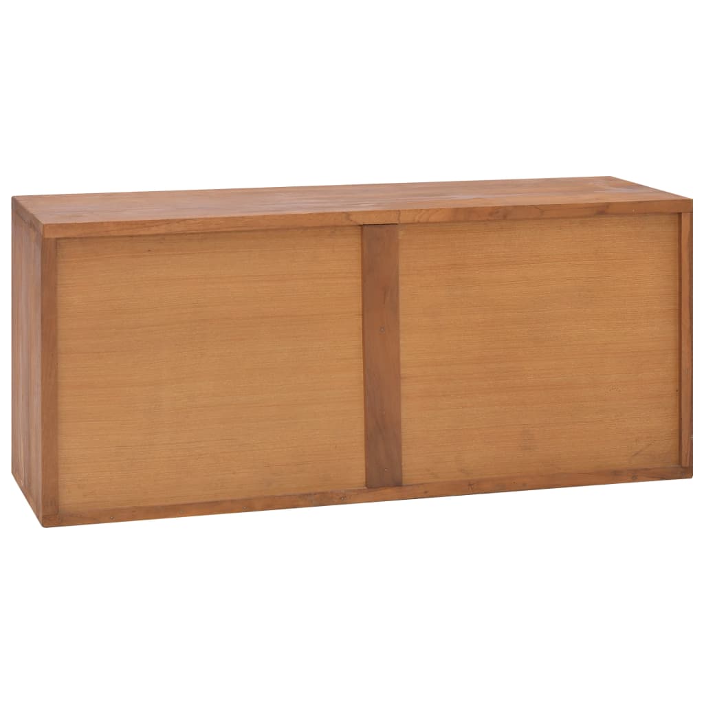 Meuble TV 90x30x40 cm Bois de teck massif - XIOS