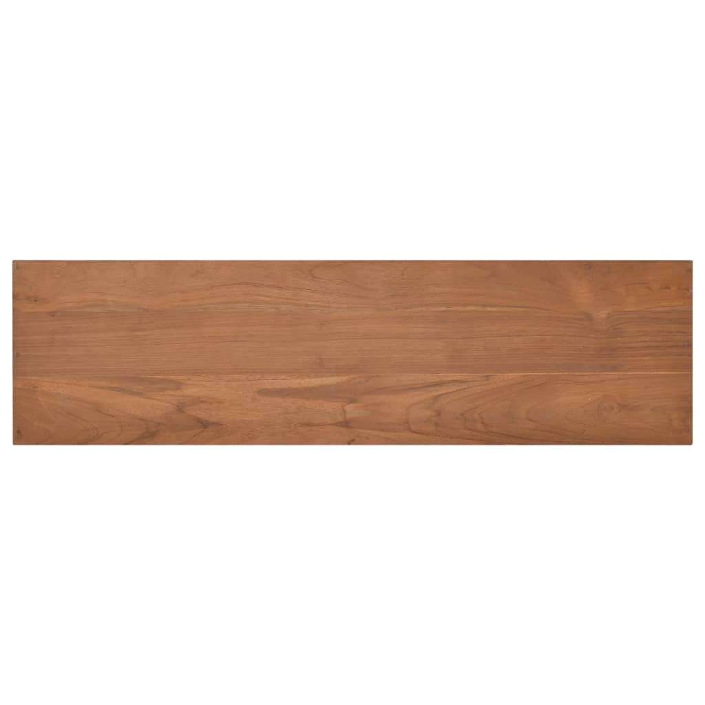 Meuble TV 110x30x40 cm Bois de teck massif - XIOS