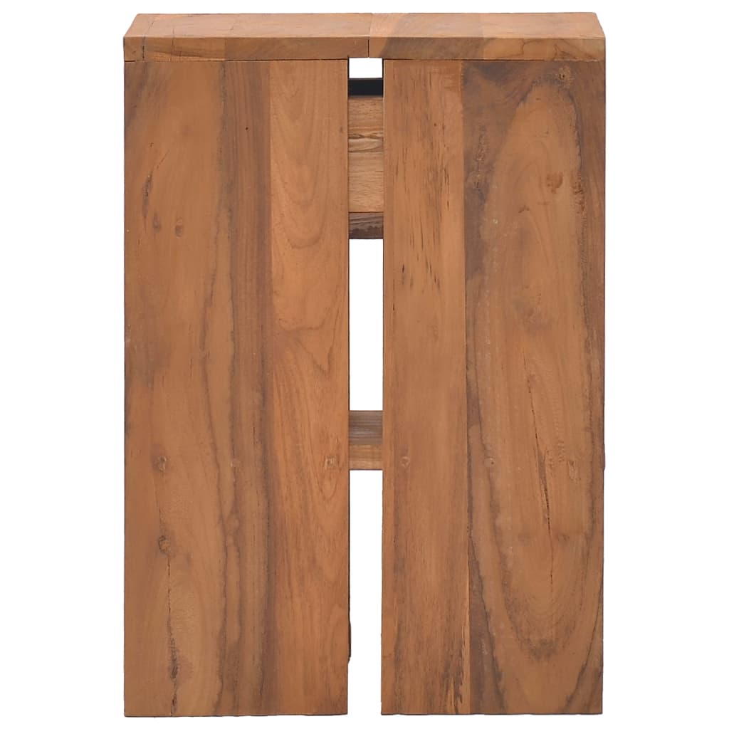 Table de chevet 20x35x50 cm Bois de teck solide - XIOS