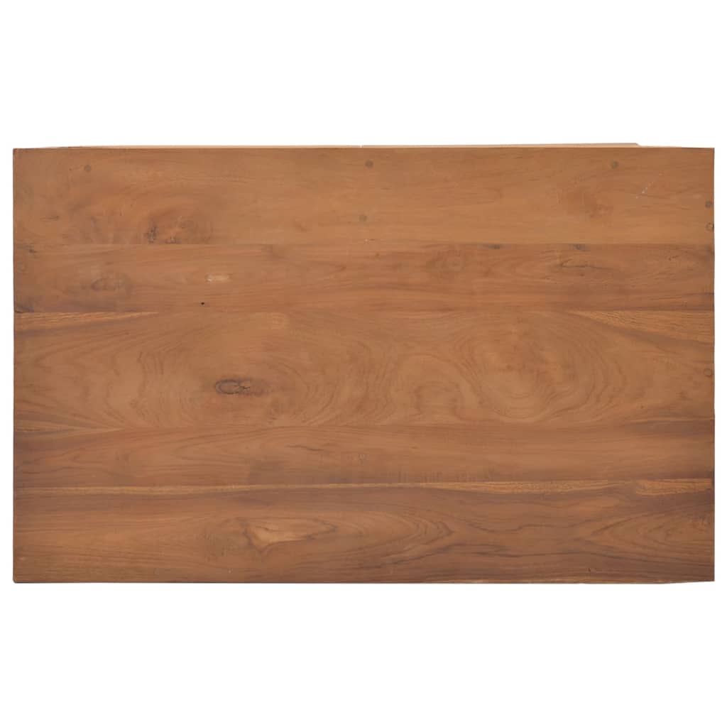 Meuble TV avec roues 80x50x42 cm Bois de teck solide - XIOS