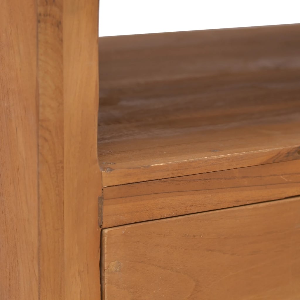 Meuble TV avec roues 80x50x42 cm Bois de teck solide - XIOS