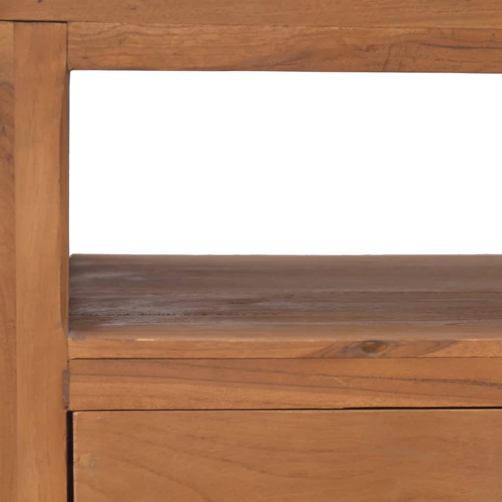 Meuble TV avec roues 80x50x42 cm Bois de teck solide - XIOS