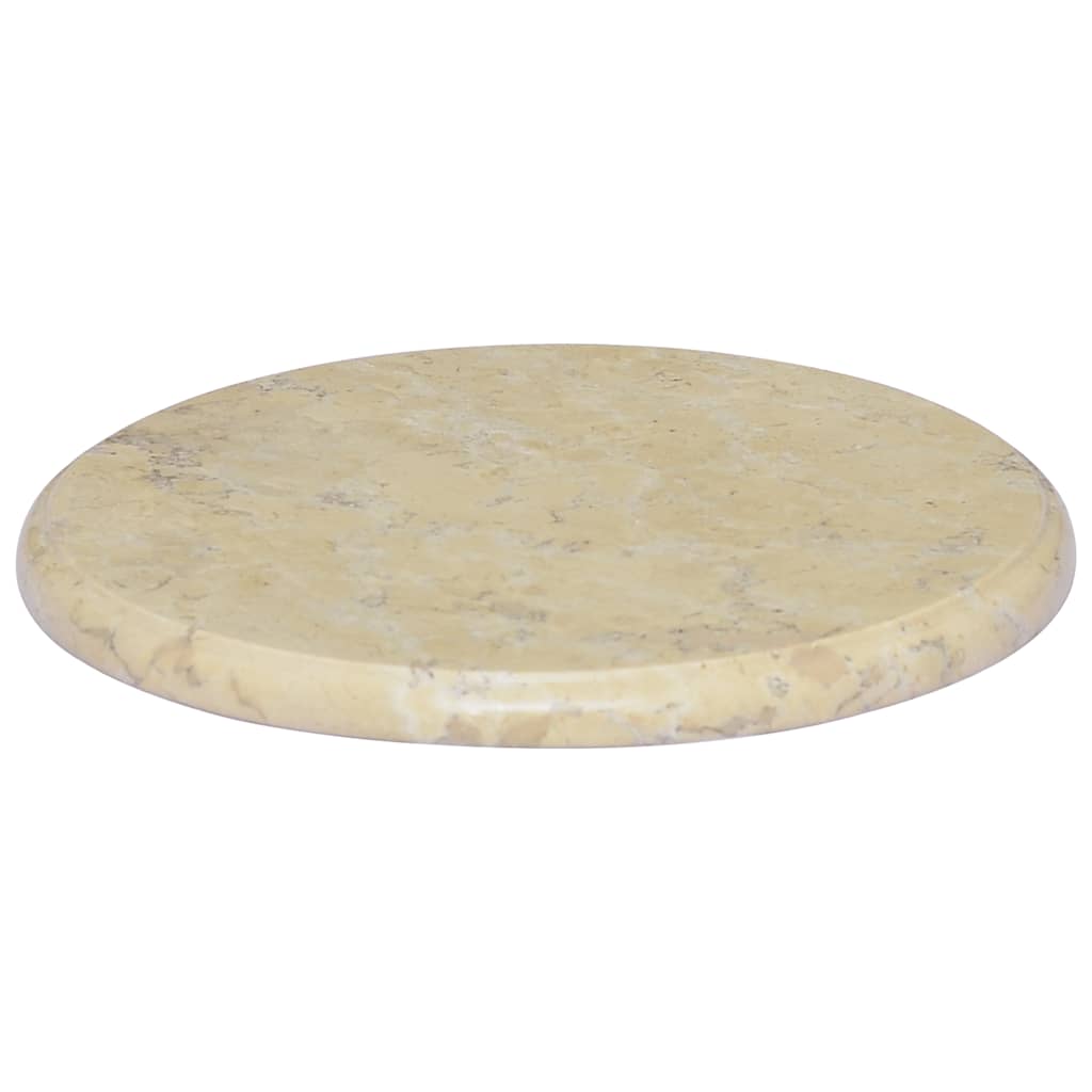 Dessus de table Crème Ø40x2,5 cm Marbre