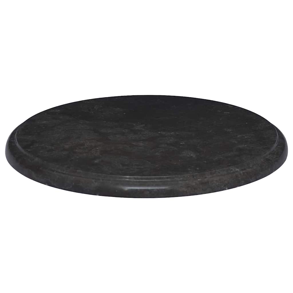 Dessus de table Noir Ø40x2,5 cm Marbre - XIOS