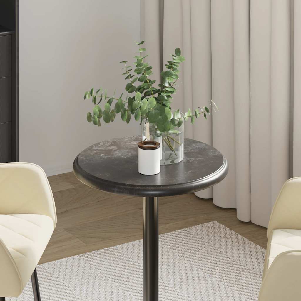Dessus de table Noir Ø40x2,5 cm Marbre - XIOS