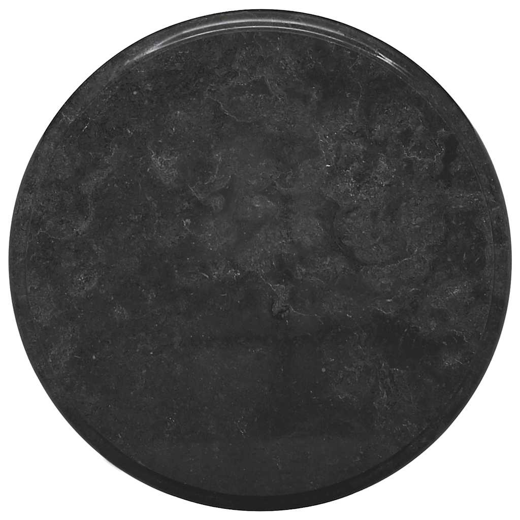 Dessus de table Noir Ø40x2,5 cm Marbre - XIOS