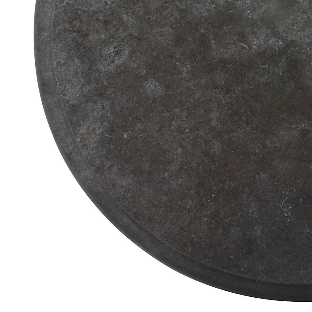 Dessus de table Noir Ø40x2,5 cm Marbre - XIOS