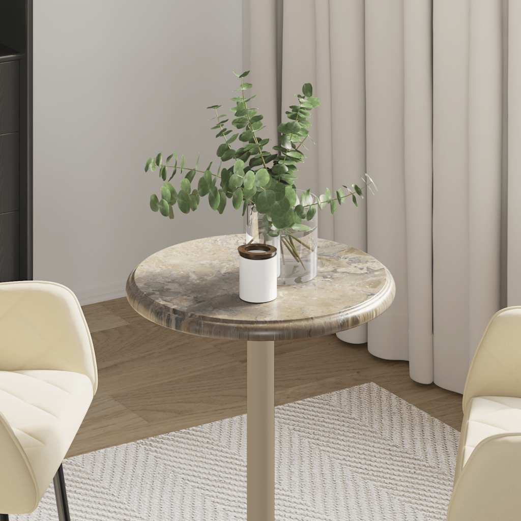 Dessus de table Gris Ø40x2,5 cm Marbre - XIOS