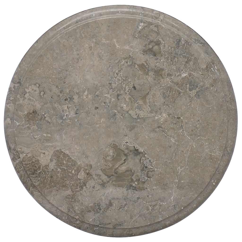 Dessus de table Gris Ø40x2,5 cm Marbre - XIOS