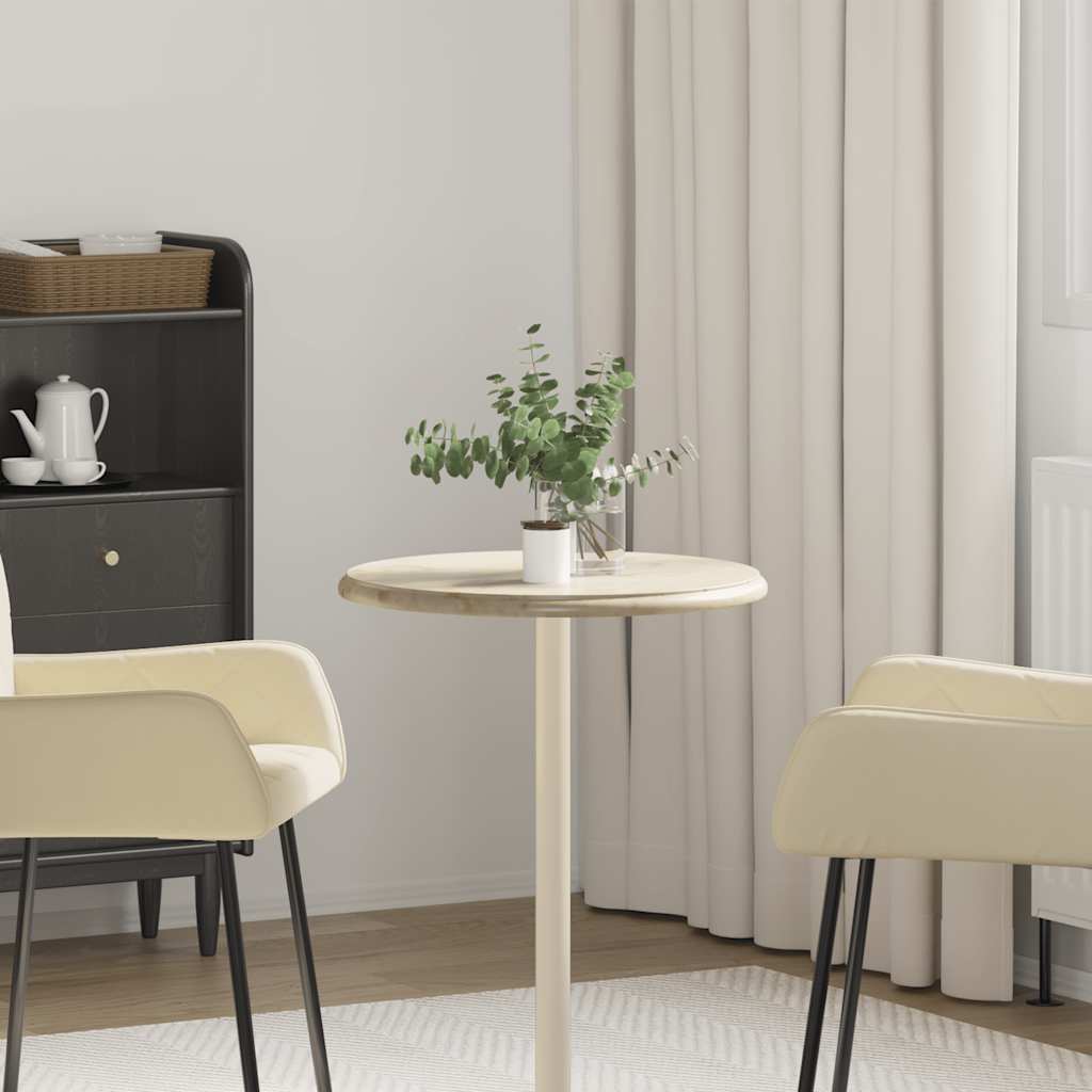 Dessus de table Crème Ø50x2,5 cm Marbre - XIOS