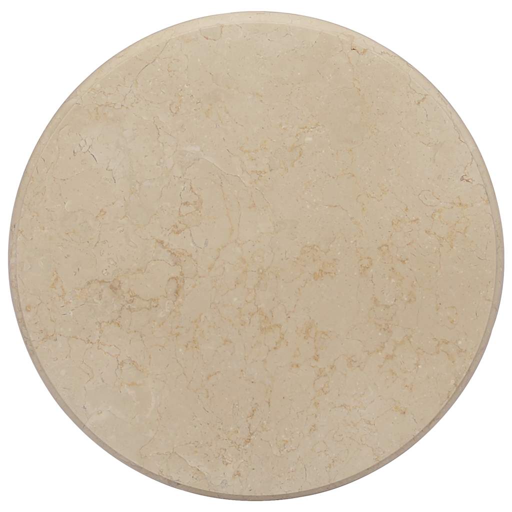 Dessus de table Crème Ø50x2,5 cm Marbre - XIOS