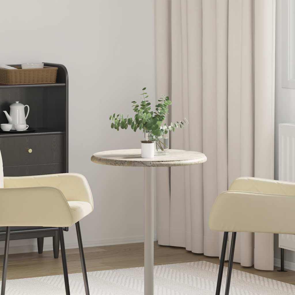 Dessus de table Gris Ø50x2,5 cm Marbre - XIOS
