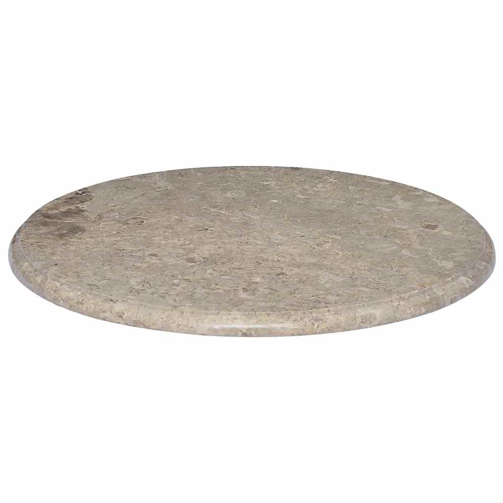 Dessus de table Gris Ø60x2,5 cm Marbre - XIOS