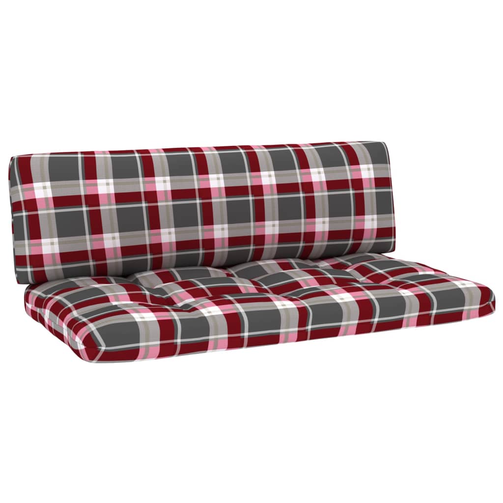 Salon de jardin palette 4pcs avec coussins Bois de pin imprégné