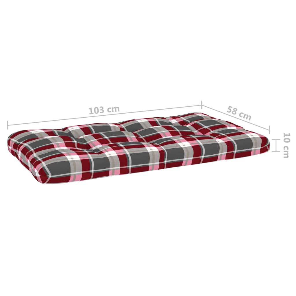 Salon de jardin palette 4pcs avec coussins Bois de pin imprégné