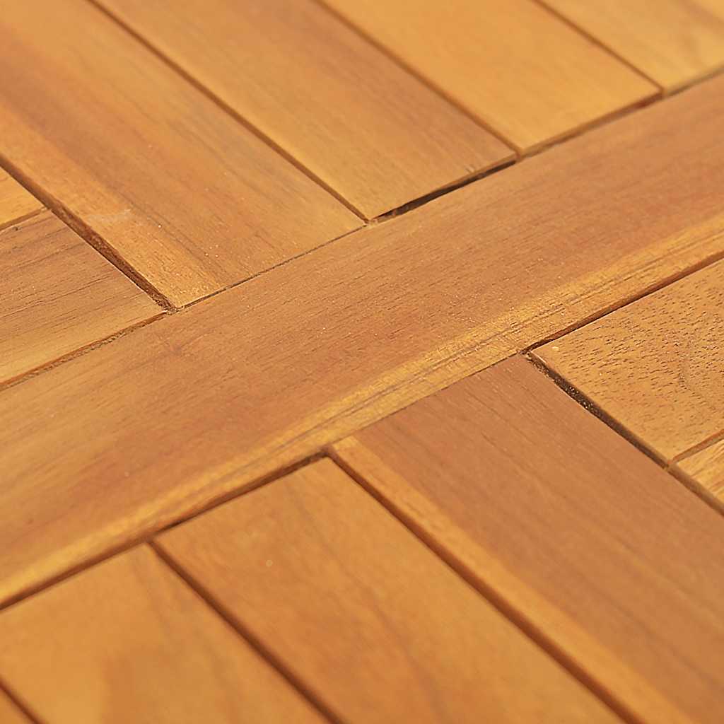 Dessus de table Bois de teck solide Rond 2,5 cm 50 cm - XIOS