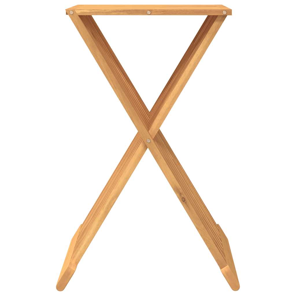 Tabouret pliant 40x32,5x70 cm Bois massif de teck - XIOS