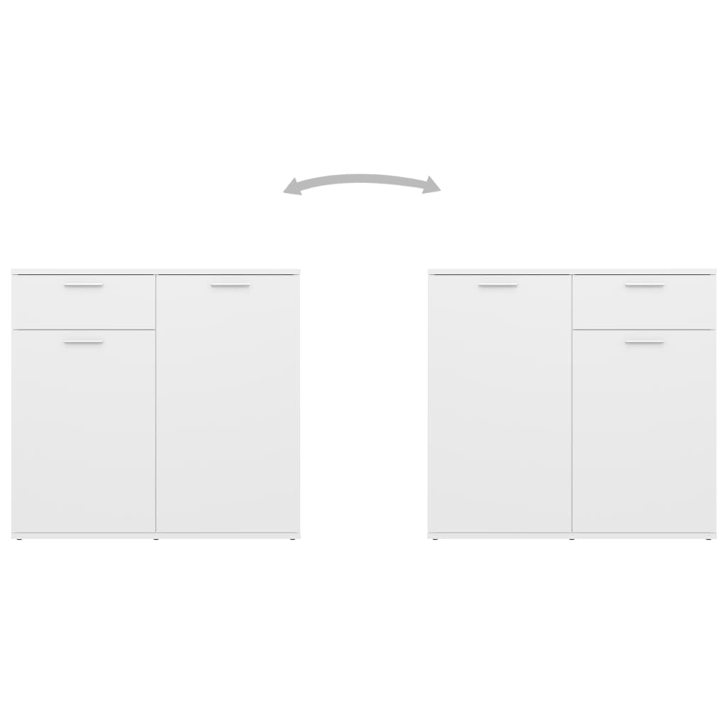 Buffet blanc 80x36x75 cm bois d'ingénierie - XIOS
