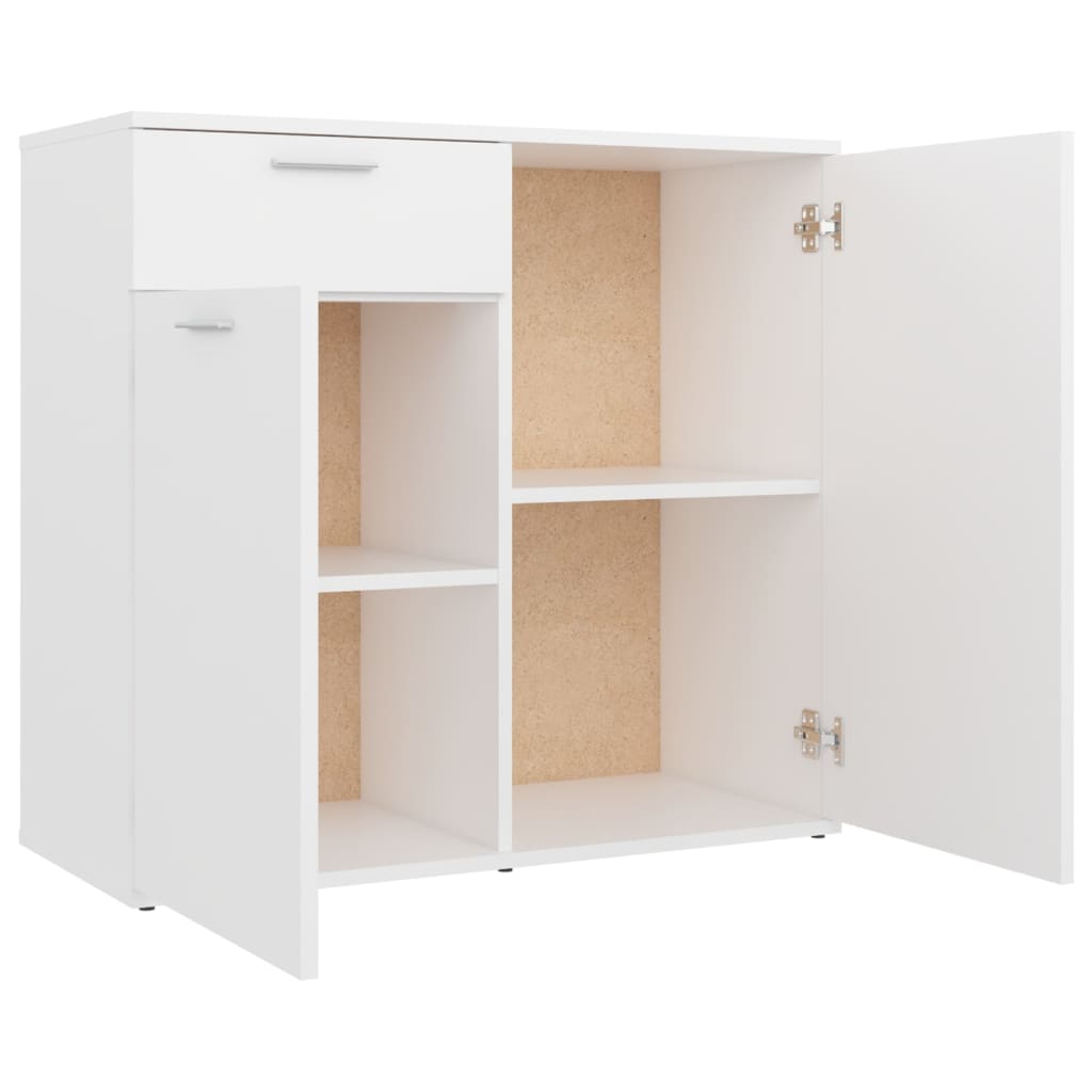 Buffet blanc 80x36x75 cm bois d'ingénierie - XIOS