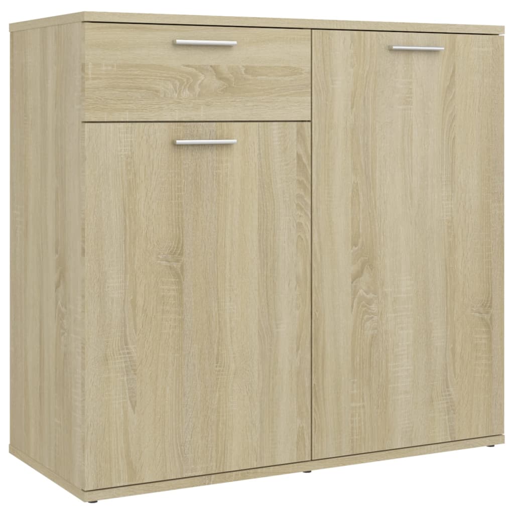 Buffet chêne sonoma 80x36x75 cm bois d'ingénierie - XIOS