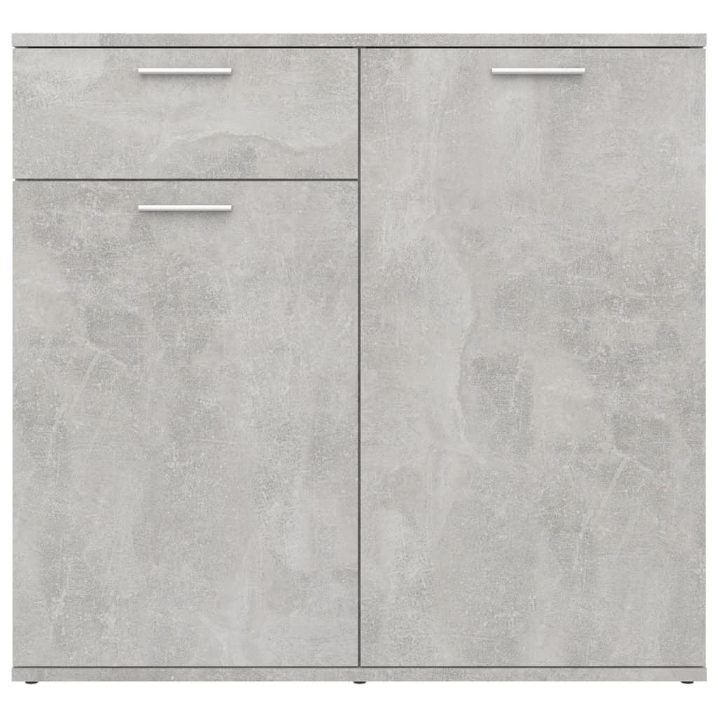 Buffet gris béton 80x36x75 cm bois d'ingénierie - XIOS