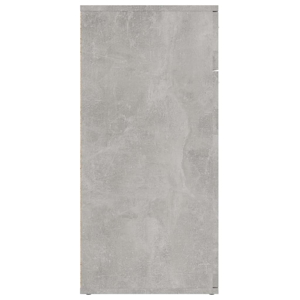 Buffet gris béton 80x36x75 cm bois d'ingénierie - XIOS