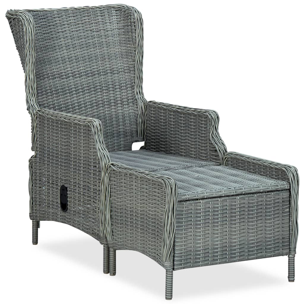 Ensemble à manger de jardin 5 pcs Gris clair