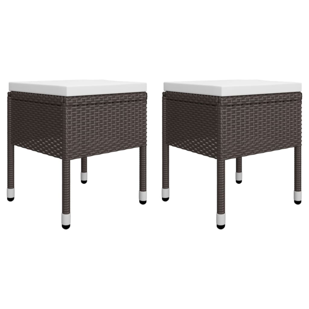 Ensemble à manger de jardin 5 pcs Marron