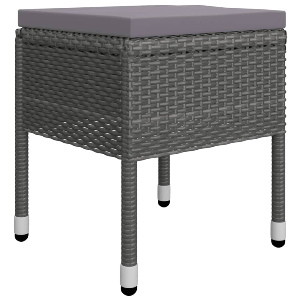 Ensemble à manger de jardin 5 pcs Gris