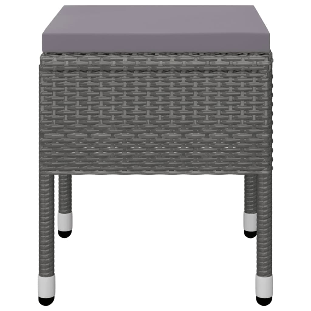 Ensemble à manger de jardin 5 pcs Gris