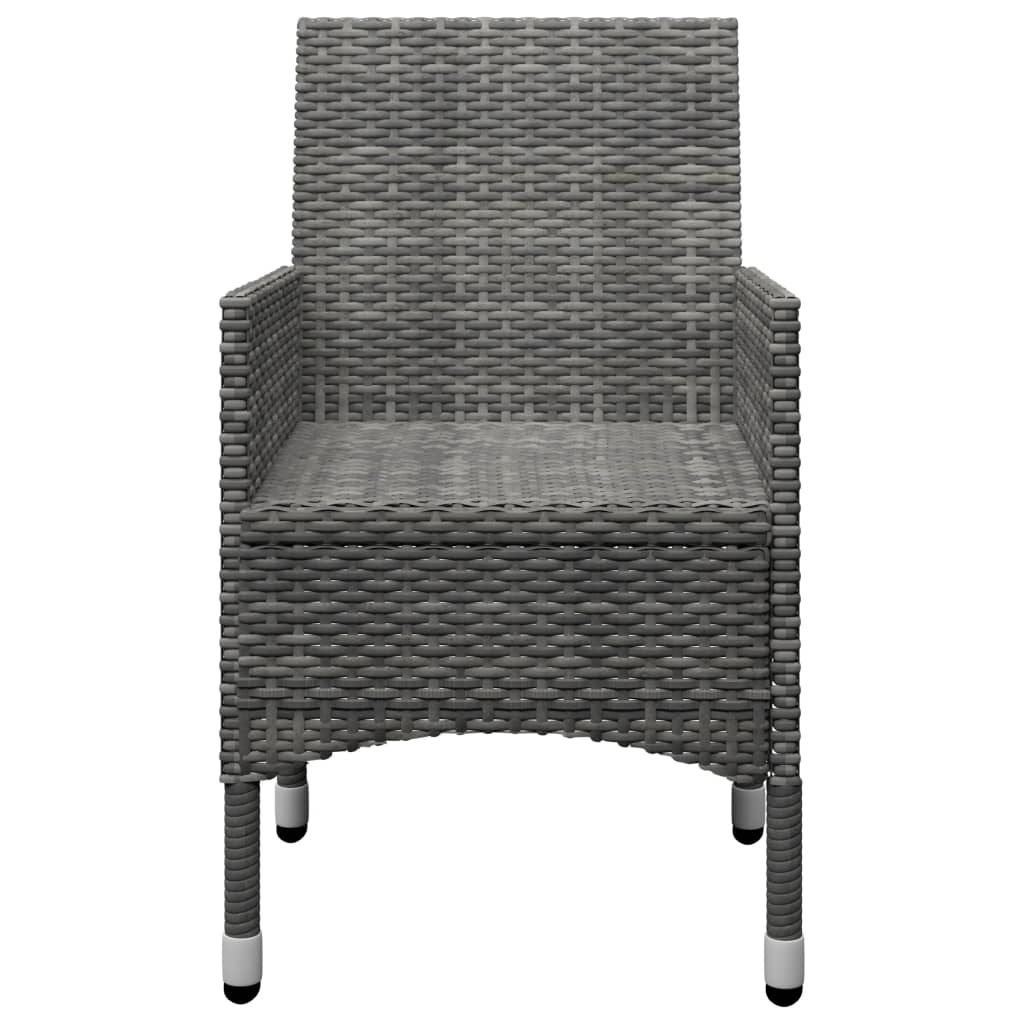 Ensemble à manger de jardin 7 pcs Gris