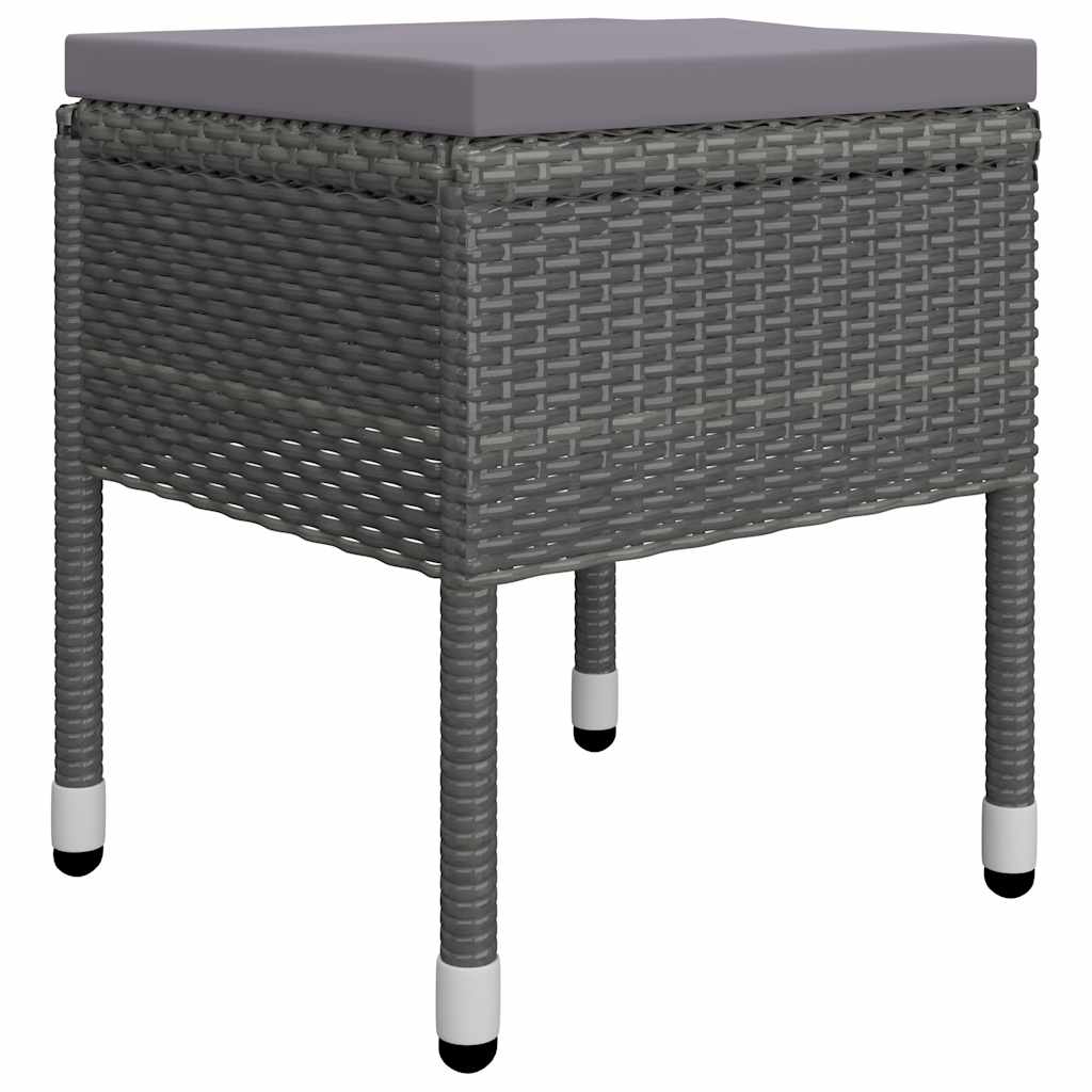 Ensemble à manger de jardin 5 pcs Gris