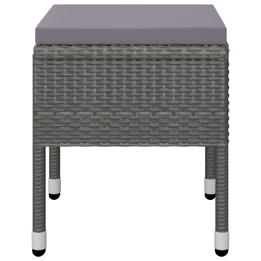 Ensemble à manger de jardin 5 pcs Gris