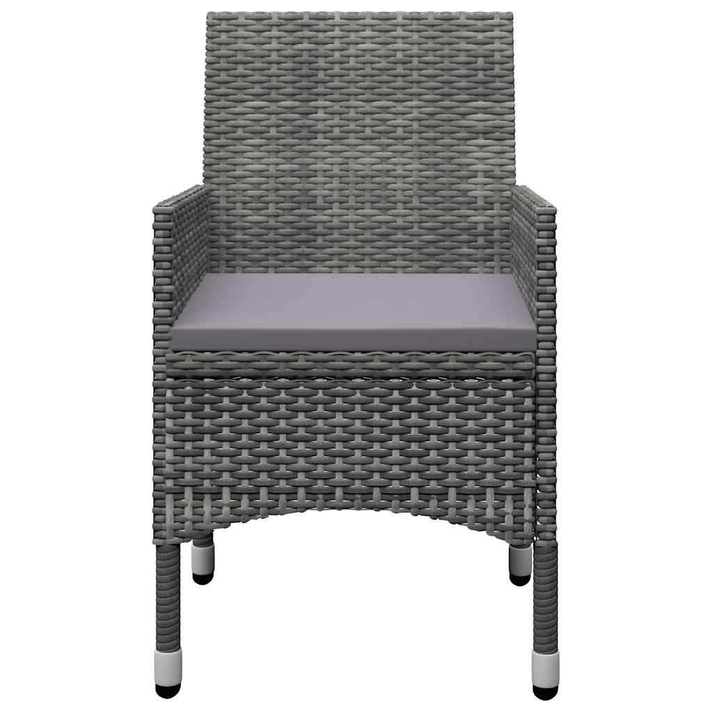 Ensemble à manger de jardin 7 pcs Gris