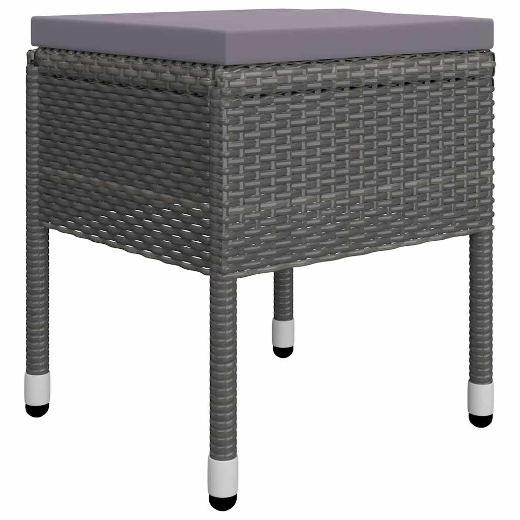 Ensemble à manger de jardin 11 pcs Gris