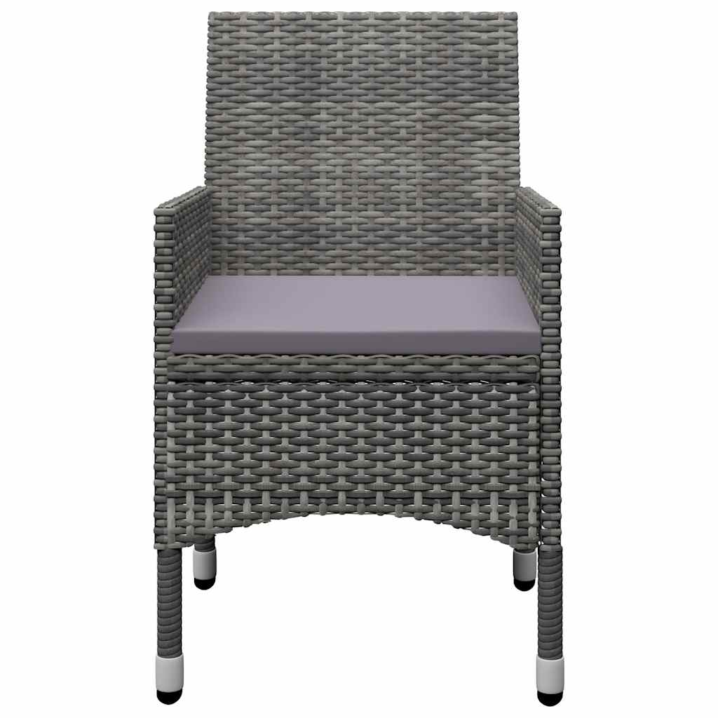 Ensemble à manger de jardin 11 pcs Gris