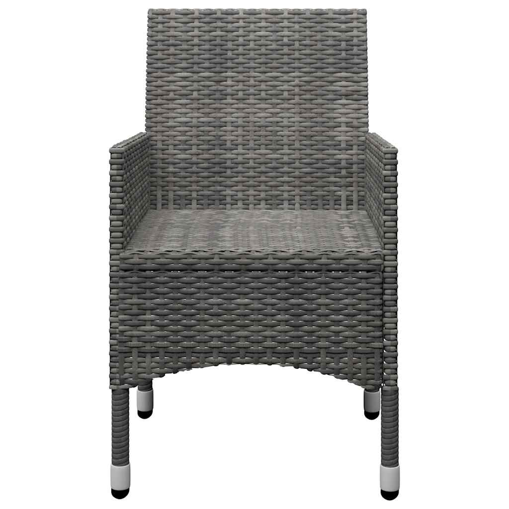 Ensemble à manger de jardin 11 pcs Gris