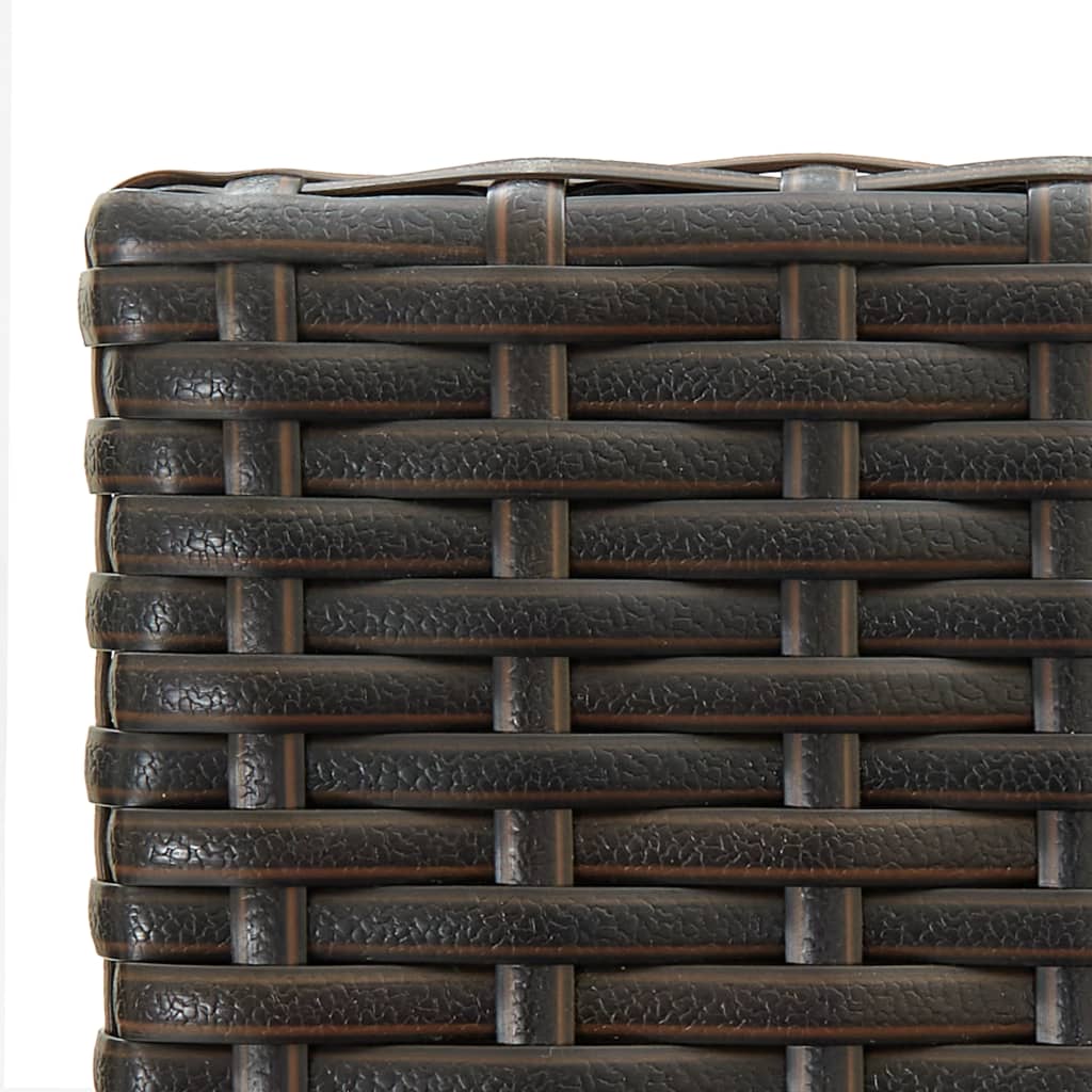 Ensemble de bar de jardin 5 pcs Marron