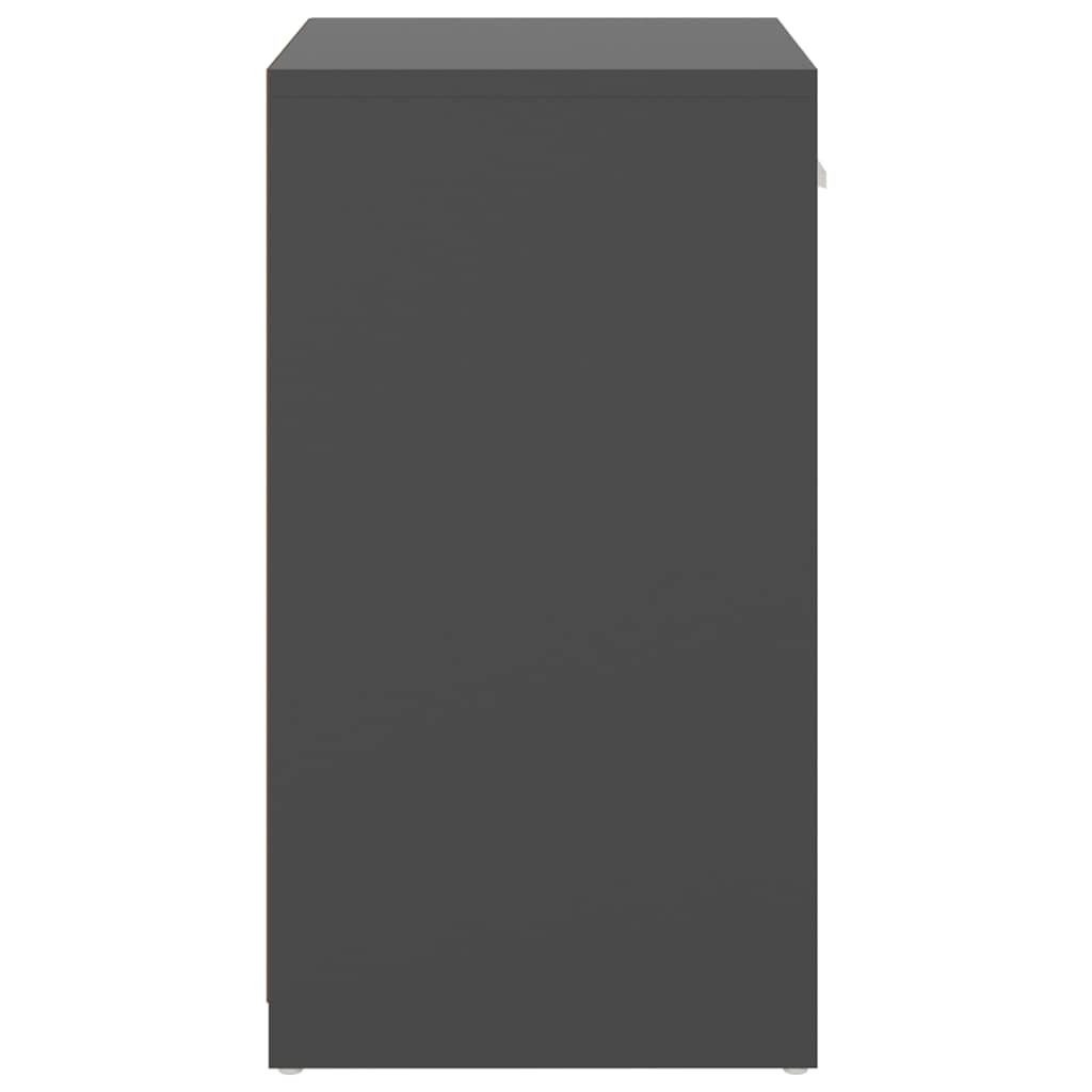 Banc à chaussures Gris 94,5x31x57 cm Aggloméré