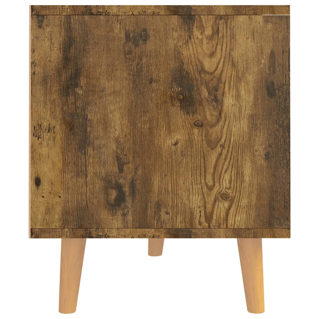 Meuble TV chêne fumé 90x40x48,5 cm bois d'ingénierie - XIOS