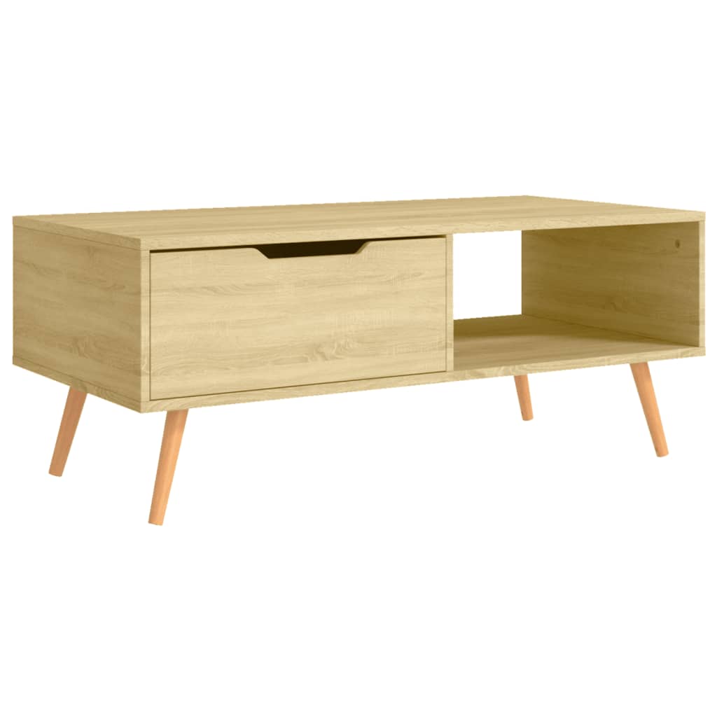 Table basse Chêne Sonoma 100x49,5x43 cm Bois d'ingénierie - XIOS