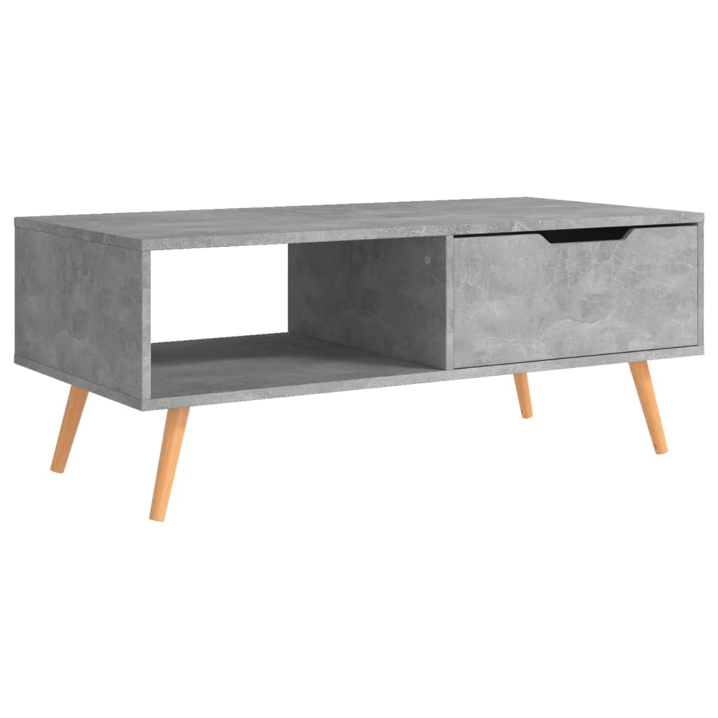 Table basse Gris béton 100x49,5x43 cm Bois d'ingénierie - XIOS
