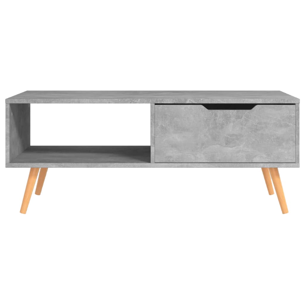 Table basse Gris béton 100x49,5x43 cm Bois d'ingénierie - XIOS
