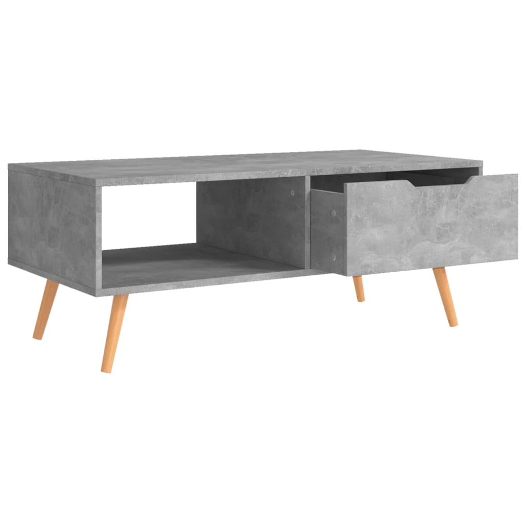 Table basse Gris béton 100x49,5x43 cm Bois d'ingénierie - XIOS