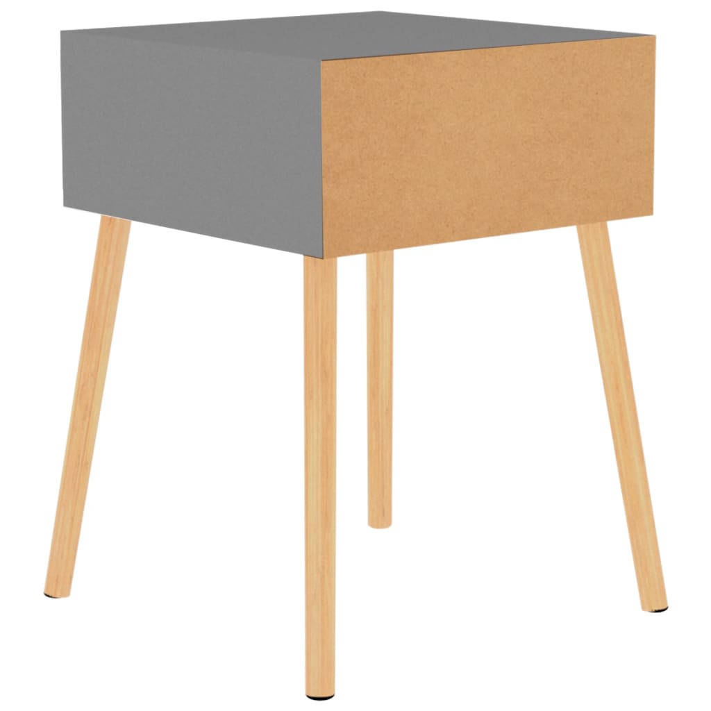 Tables de chevet 2 pcs Gris 40x40x56 cm Bois d'ingénierie - XIOS
