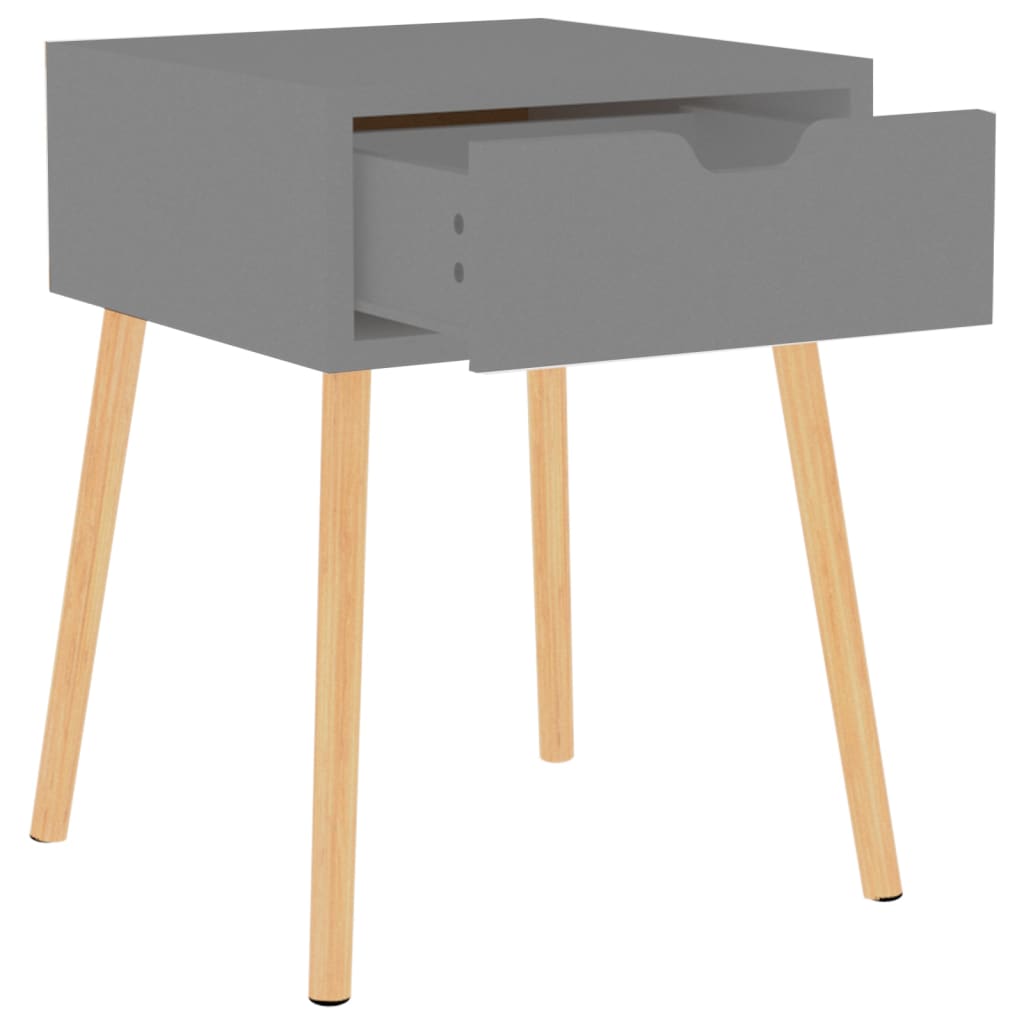 Tables de chevet 2 pcs Gris 40x40x56 cm Bois d'ingénierie - XIOS