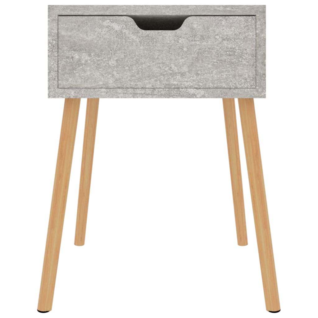 Table de chevet Gris béton 40x40x56 cm Bois d'ingénierie - XIOS