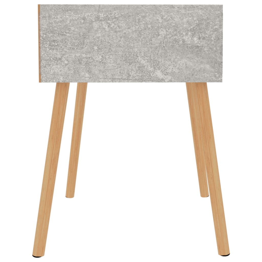 Table de chevet Gris béton 40x40x56 cm Bois d'ingénierie - XIOS