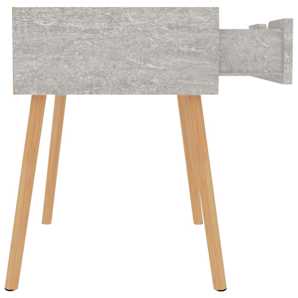 Table de chevet Gris béton 40x40x56 cm Bois d'ingénierie - XIOS
