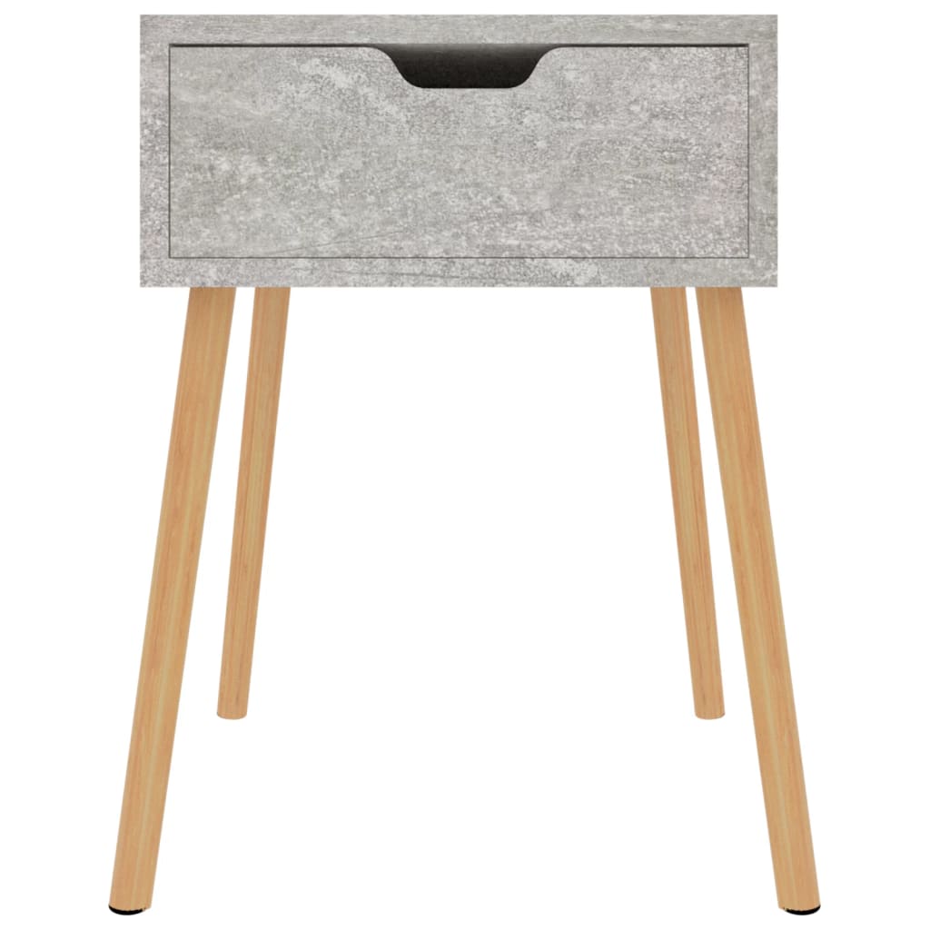 Tables de chevet 2 pcs Gris béton 40x40x56 cm Bois d'ingénierie - XIOS